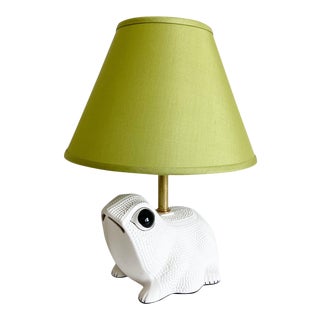 1950s Italian Frog Lamp & Shade For Sale