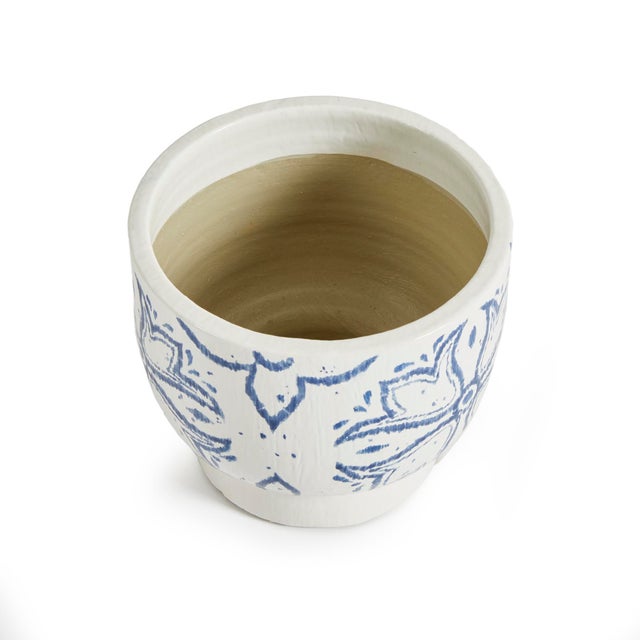 Mediterranean in style, the Terrassa cachepot adds a coastal casual touch to your space. Add a lush green dropin and watch...