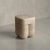 Contemporary Travertine Unfilled Chunky Stool by Etamorph For Sale - Image 3 of 8
