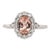 Imperial Topaz Ring with Earth Mined Diamonds in Solid 14k Gold Oval 7x5mm Size 6.75 For Sale
