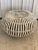 Vintage Coastal Cottage Albini Rattan Ottoman For Sale - Image 11 of 11