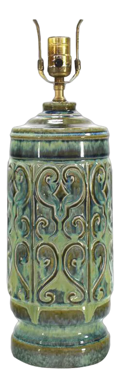 Vintage Mid Century Art Pottery Table Lamp