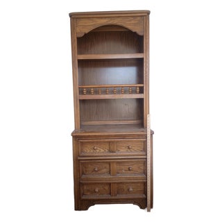 Dixie Furniture Co. Mid Century Modern Wood Hutch For Sale