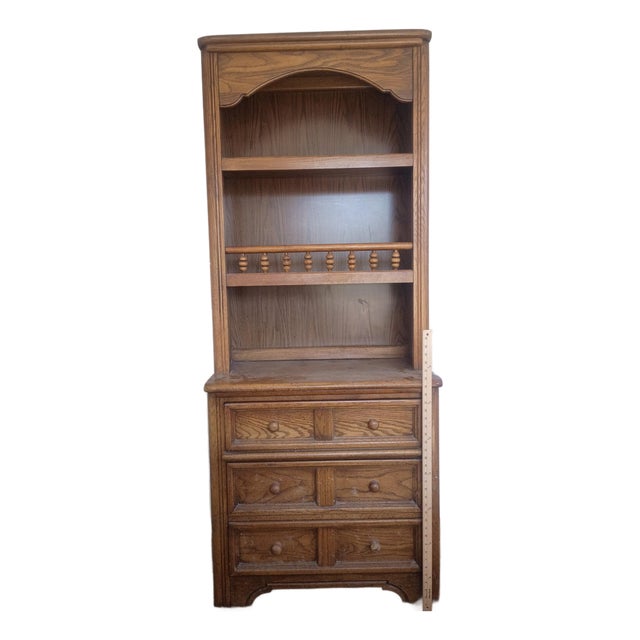 Dixie Furniture Co. Mid Century Modern Wood Hutch For Sale