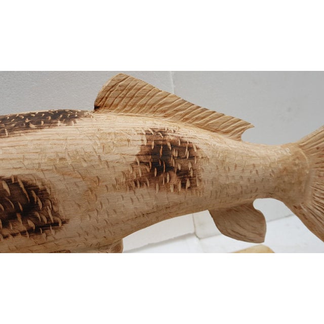 Wooden Sculpture of Koi Carp For Sale - Image 14 of 18