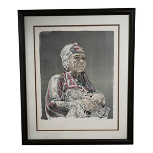 1970s "Earth Mother" by John Bruce — Signed Artist Proof Colored Lithograph (Framed)