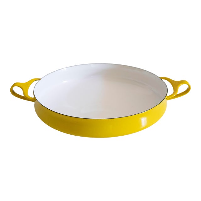 Vintage Dansk Paella Enamel Enamelware Kobenstyle Jens Quistgaard Pan