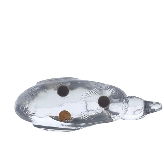 Baccarat France Crystal Seated Duck Figurines Pair 5" For Sale - Image 9 of 12