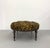 Mid 20th Century Vintage Tiger Print Tufted Ottoman For Sale - Image 5 of 7