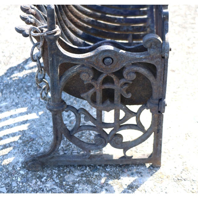Antique French Napoleon III Fireplace Grate 19th Century For Sale In Cincinnati - Image 6 of 11