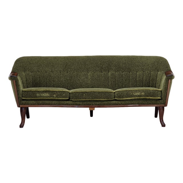 Vintage Norwegian Three-Seater Sofa in Teak Wood, 1970s For Sale