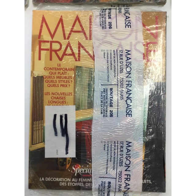 1980s Collectible French Interior Decorating Magazines - Set of 5 For Sale - Image 5 of 8