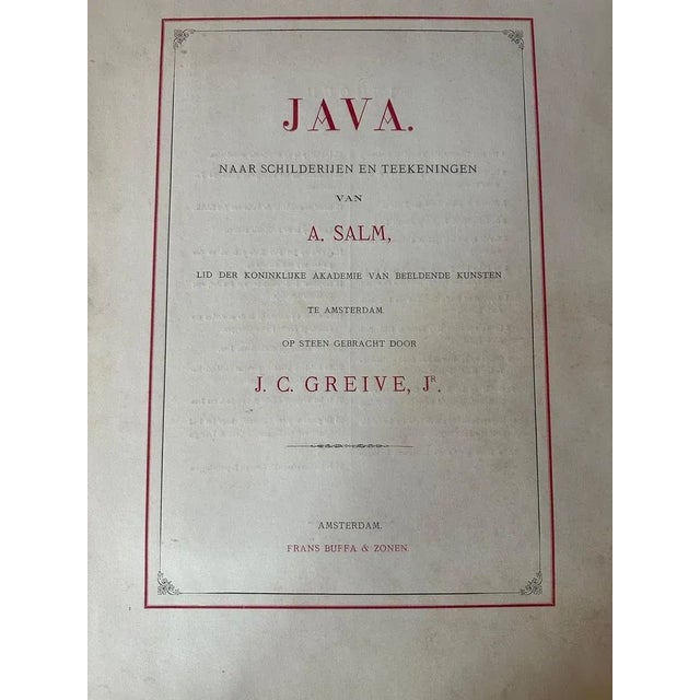 After Abram Salm, View of the Tengger Mountains, East Java Landscape, 1872, Lithograph For Sale - Image 6 of 10