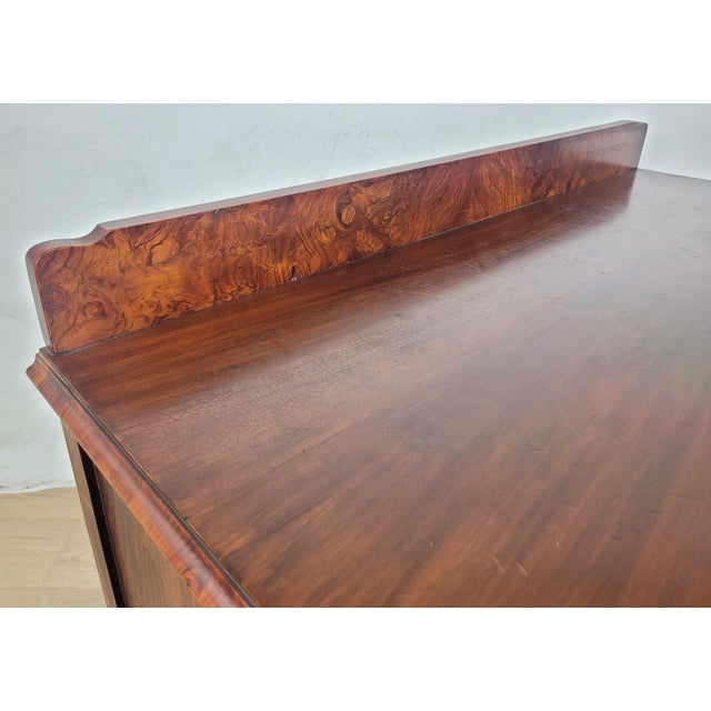 Antique Victorian English Walnut Writing Desk, 1890 For Sale - Image 6 of 18