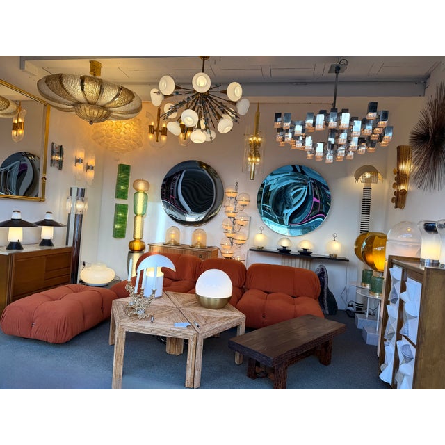 Chrome Chandelier Cubic 57 Lights Metal Chrome and Lucite by Sciolari, Italy, 1970s For Sale - Image 8 of 12