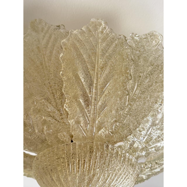 1980s Venetian Murano Glass Hanging Lamp in the style of Barovier & Toso, 1980s For Sale - Image 5 of 13