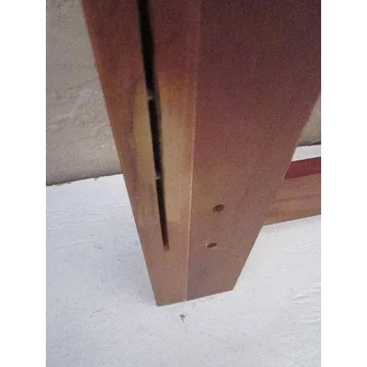 Brown 1990s Sleigh Twin Headboard and Foot Board Mahogany No Rails - Set of 2 For Sale - Image 8 of 13