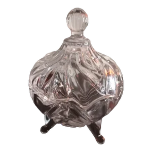 Studio Crystal Clear Covered Footed Compote