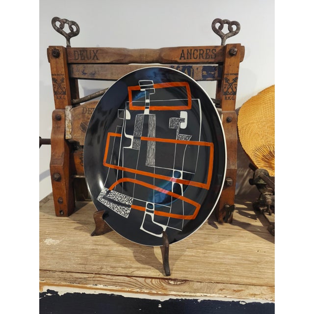 Karolina Decorative Plate in Porcelain, 1960s For Sale - Image 9 of 10