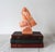 Vintage Hand-Carved Native American Navajo Orange Alabaster Stone Sculpture For Sale In Milwaukee - Image 6 of 11