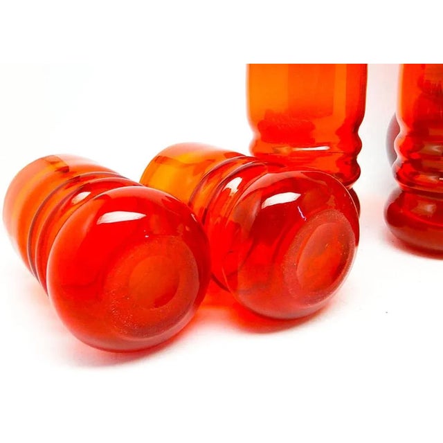 Postmodern Juice Set from Barbara Glassworks, Poland, 1970s, Set of 7 For Sale - Image 4 of 8