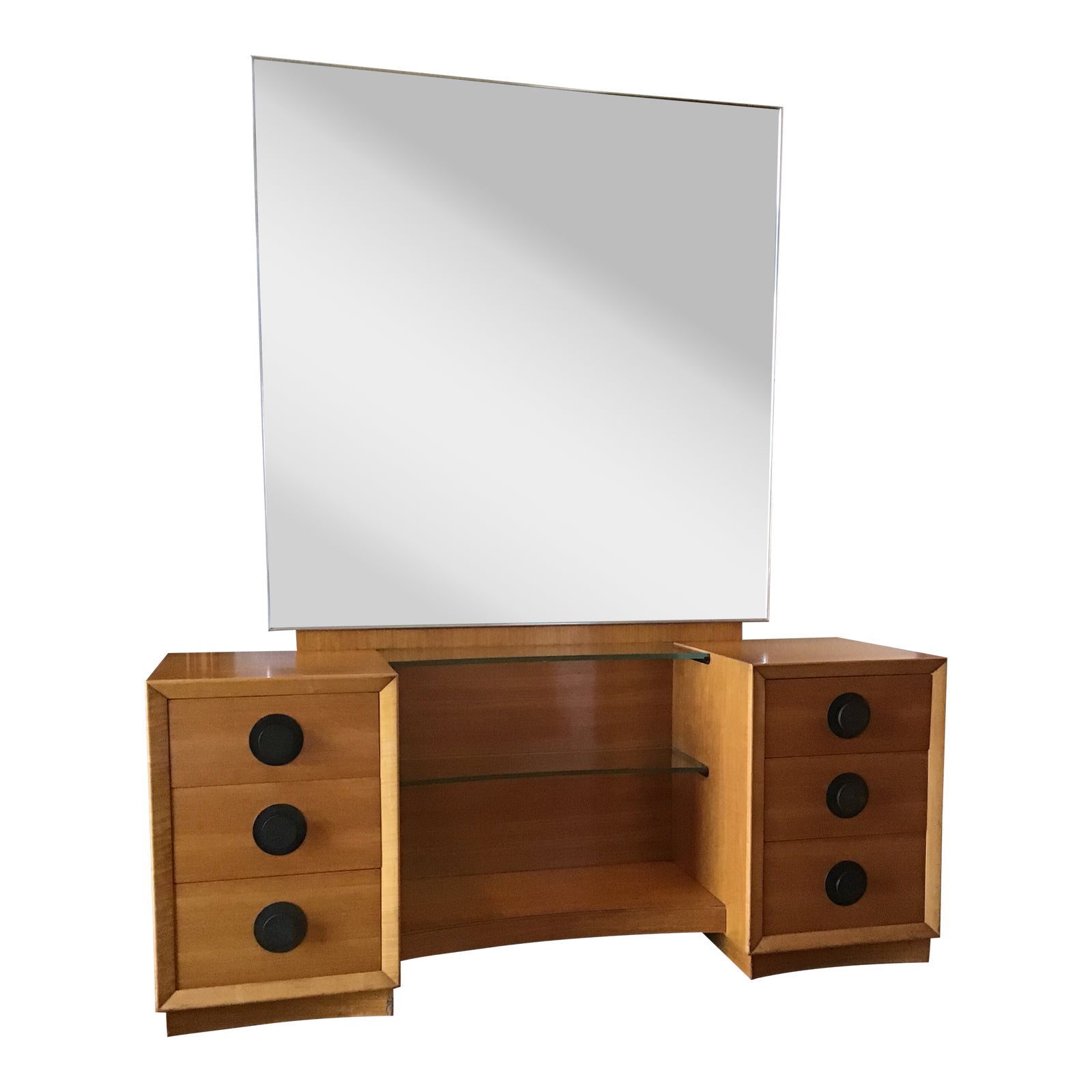 Mid Century Modern Vanity With Mirror Chairish