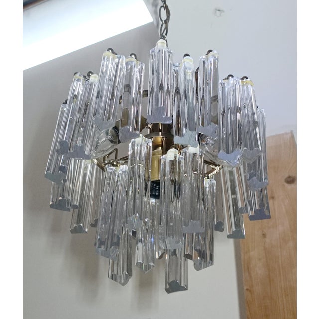 Venini Vintage Chandelier from Venini, 1960s For Sale - Image 4 of 11