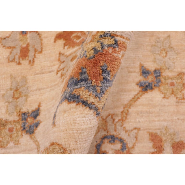Textile Shabby Chic Ziegler Tan/Rust Wool Runner Rug- 1'11'' X 5'3'' For Sale - Image 7 of 10