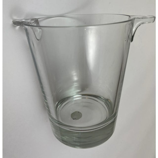 Late 20th Century Vintage Glass Crystal Ice Bucket by Cristal d'Arques France For Sale - Image 5 of 9