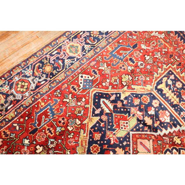 Traditional Traditional Antique Heriz Rug, 8'4'' X 10'9'' For Sale - Image 3 of 6