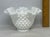Ruffled Rim Hobnail White Milk Glass Bowl Vase — Vintage 6.5" Wide For Sale - Image 11 of 12