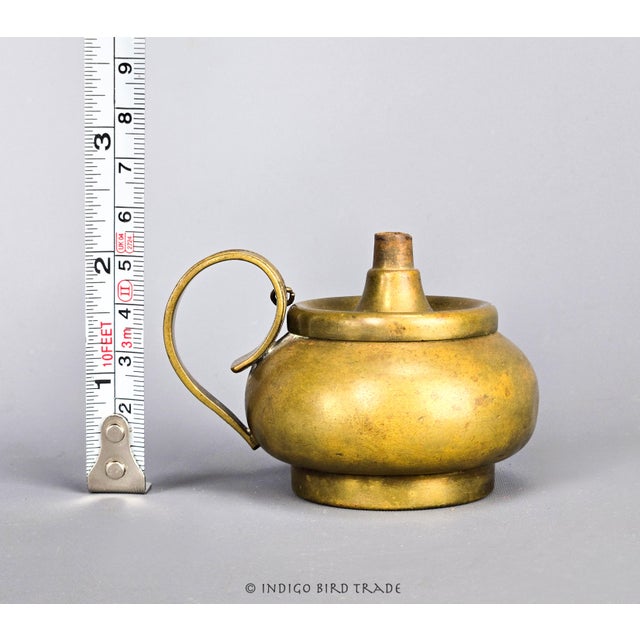 Late 19th Century 1880's Gorham Brass Cigar Lighter For Sale - Image 5 of 6