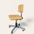 A streamlined office chair by InterRoyal with a solid steel structure, chrome accents, faux-leather upholstery, and a...