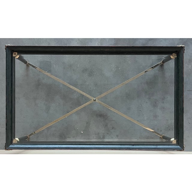 Coffee Tables in Green Iron with Bronze and Brass Details, 1960s, Set of 2 For Sale - Image 10 of 18