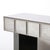 Modernist Mirrored & Polished Steel Console Table W/ Brutalist Tile Motif For Sale - Image 11 of 18