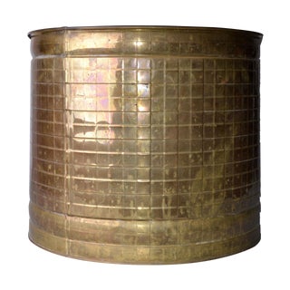 Vintage Brass Outdoor Planter For Sale