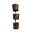 Dark Gray 19th Century French Water Mill Buckets - Set of 3 For Sale - Image 8 of 8