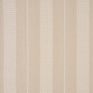 Sample - Schumacher Lubeck Stripe Fabric in Natural For Sale