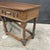 Vintage English Oak 2 Drawer Console Table With Shaped Front For Sale - Image 13 of 17