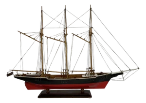 Three Masted Schooner Ship Model