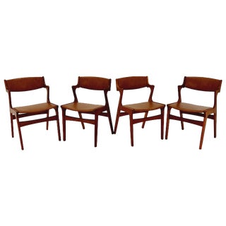 Mid-Century Danish Teak Dining Chairs by Nova, 1960s, Set of 4 For Sale