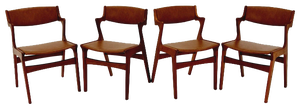 Mid-Century Danish Teak Dining Chairs by Nova, 1960s, Set of 4
