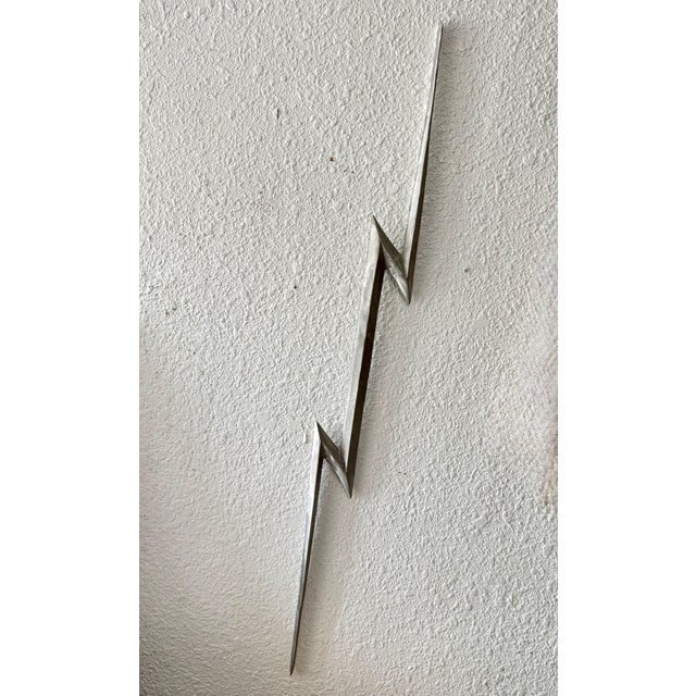 Robert Longo, Robert Longo & Charles Clough Metal Sculpture Lightning Bolt Thunderbolt Pop Art For Sale - Image 4 of 9