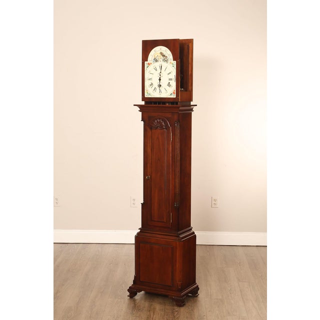 Sligh John Goddard Cherry Newport Tall Cased Grandfather Clock For Sale - Image 4 of 18