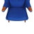 Blue Blue Fabric and Teak Papa Bear Chair by Hans J. Wegner, 1970s For Sale - Image 8 of 9