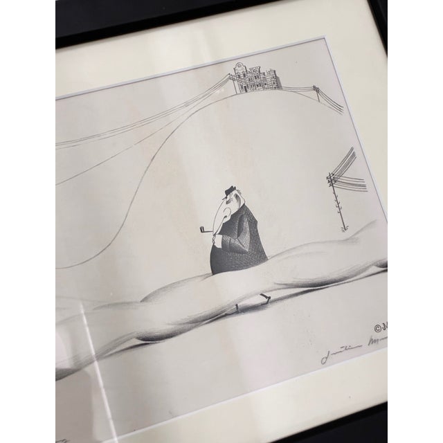 Surreal San Francisco in a Mid-Century Signed Lithograph by Justin Murray (1912–1987) For Sale - Image 4 of 6