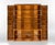 Vintage bookcase realized in Art Déco style by an italian manufacture in 1970s. Flamed maple veneer, ebonized wood...