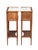 Wood Pair of French Nightstands or Bedside Tables of Mahogany With Inset Marble Tops For Sale - Image 7 of 12