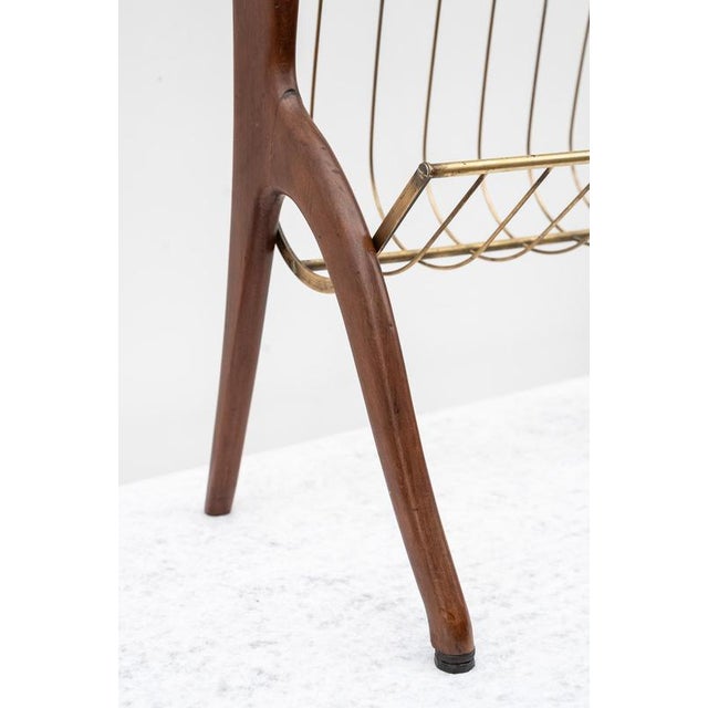 Mid-Century Magazine Rack, 1950s For Sale - Image 4 of 7