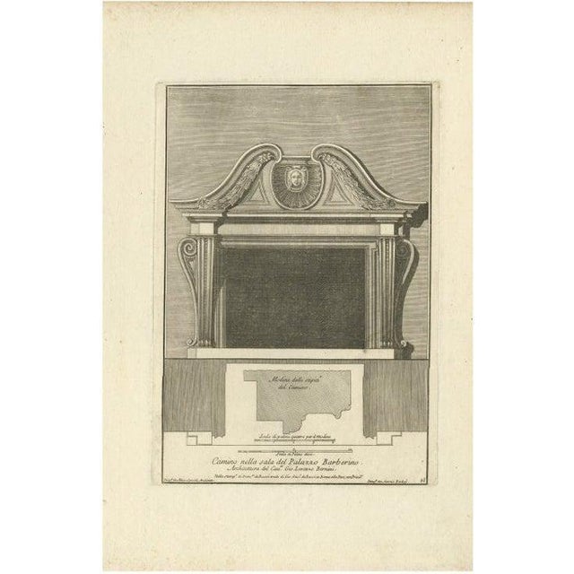 De Rossi, Palazzo Barberino, 1710, Paper For Sale - Image 5 of 5